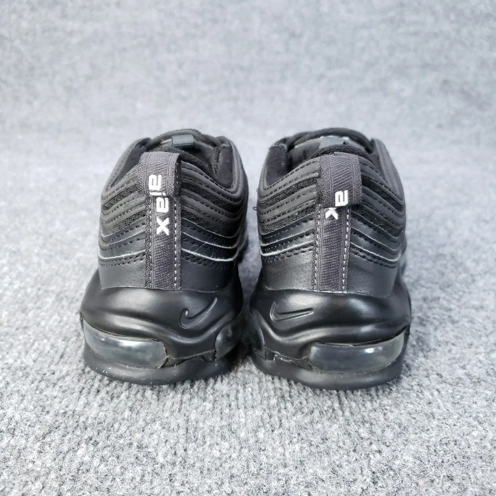 Nike‎ Air Max 97 GS Shoes Kids Youth SIze 4.5 Triple Black Running Sneakers